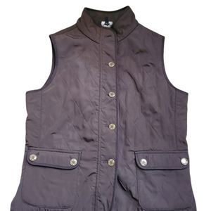 Talbots Quilted Button Up Vest